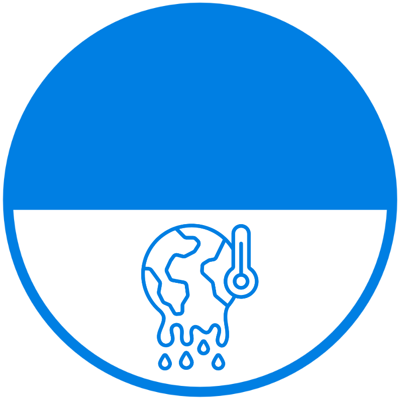 Illustration de la chaleur globale et du stress physiologique lié au climat.